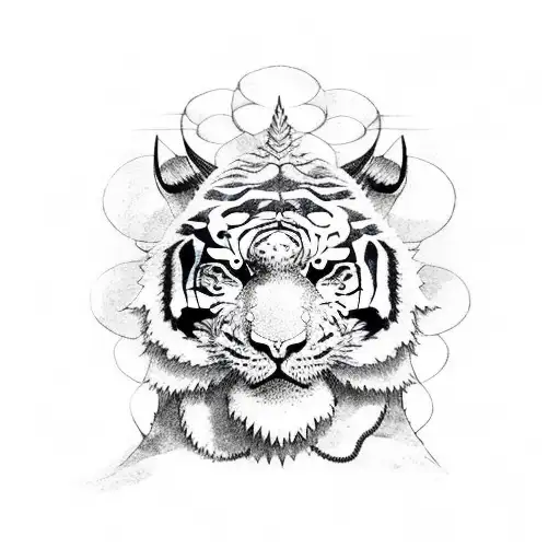dragon and tiger tattoo design idea