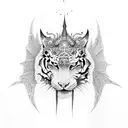 dragon and tiger tattoo design idea