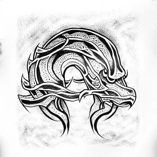 hydra 3 head tattoo design idea