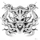 hydra 3 head tattoo design idea
