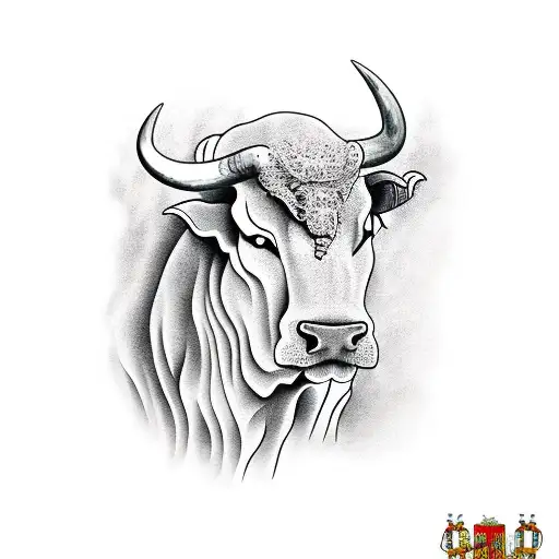 Spanish bull with a Dutch tint tattoo design idea