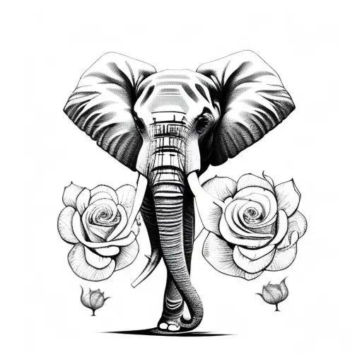 Created my own “One-Line Elephant” tattoo design but something feels off  about it. If someone can take this help, please :) I want it to stay a one  line drawing : r/TattooDesigns
