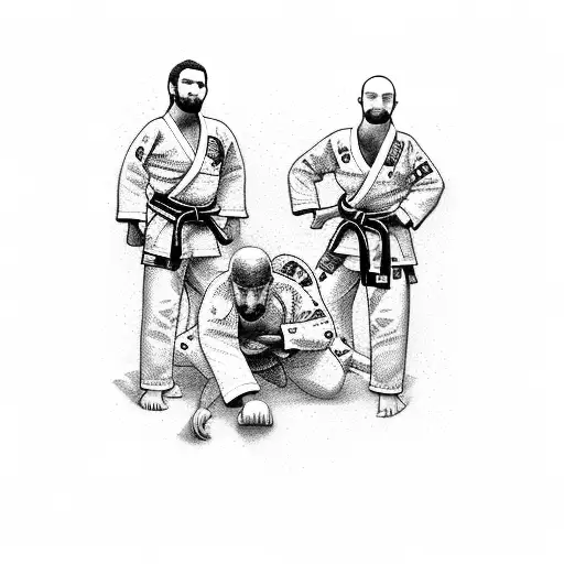 Brazilian Jiu Jitsu tattoo design idea