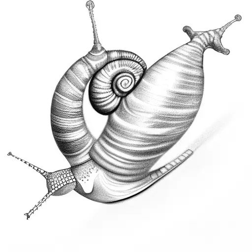 snail tattoo design idea