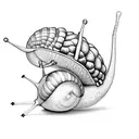 snail tattoo design idea