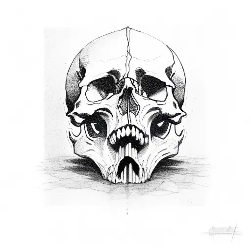 skull and Metallica  tattoo design idea