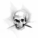 skull and Metallica  tattoo design idea