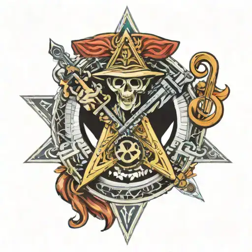 Music, freemasons, illuminati,alien, tattoo design idea
