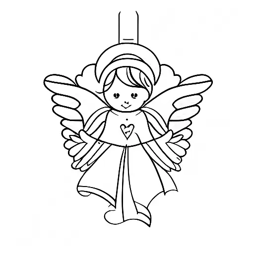 falling angel tattoo design idea