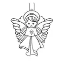 falling angel tattoo design idea