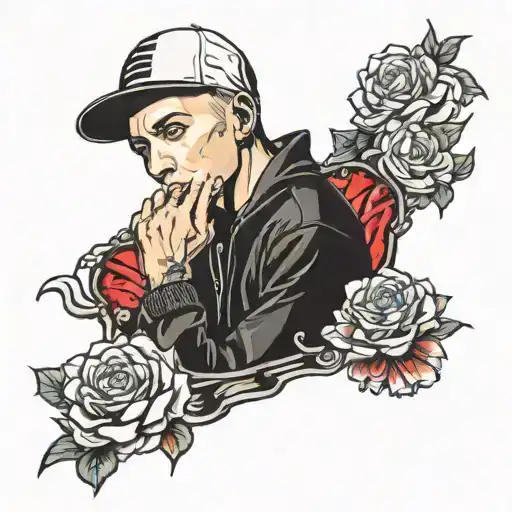 eminem tattoo design idea