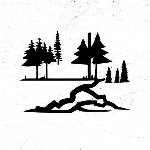 country of lebanon home roots tattoo design idea