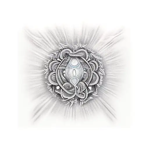 microrealism vulva tattoo design idea