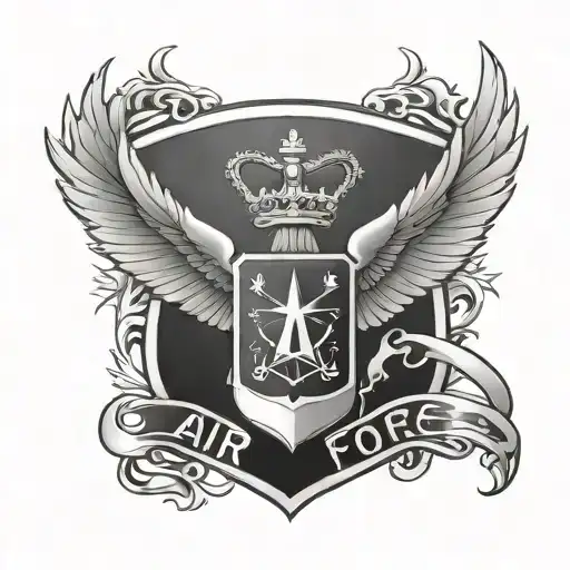 Air Force logo tattoo design idea