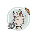 psyduck with magikarp  tattoo design idea
