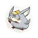 psyduck with magikarp hat on tattoo design idea