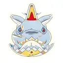 psyduck with magikarp hat on tattoo design idea