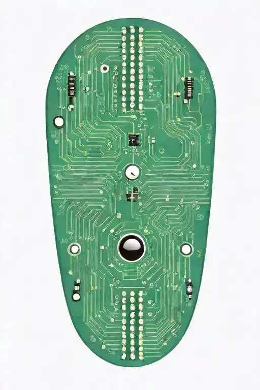Incorporate binary code into a circuit board design tattoo design idea