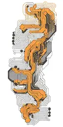 computer code flowing tattoo design idea