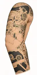 Software code wrapping around arm  tattoo design idea