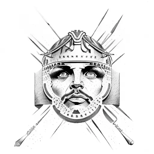 rome gladiator tattoo design idea