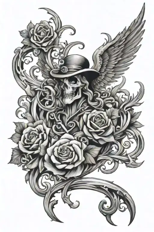  irish banshee sleeve tattoo design idea