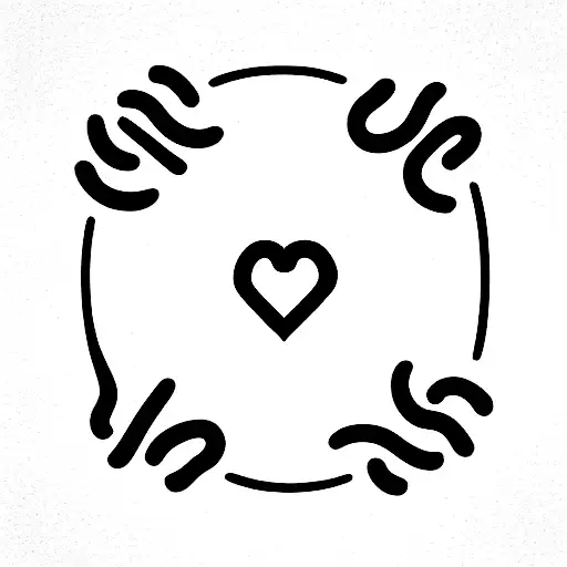 semicolon , heart , infinity symbol  tattoo design idea