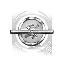 Barbell with musical notes as weights tattoo design idea