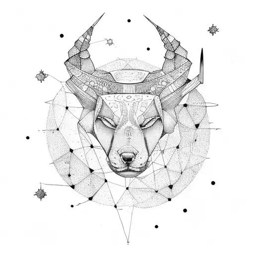 Orion constellation tattoo design idea
