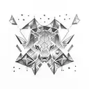 Orion constellation tattoo design idea