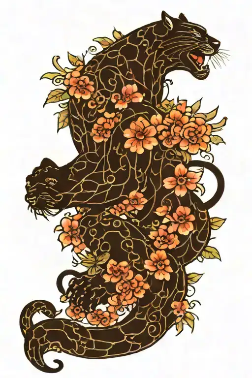 Japanese Black Panther Tattoos