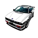 BMW E36 tattoo design idea