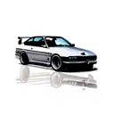 BMW E36 tattoo design idea