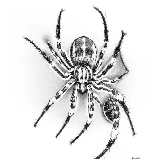 froest with mist, spiders filling the trees and floor, webs all around tattoo design idea