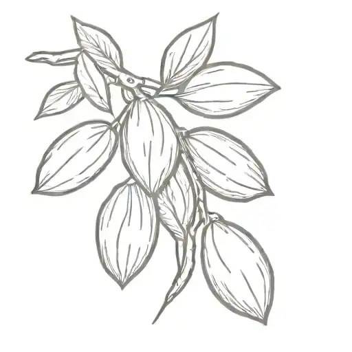 Almonds tattoo design idea