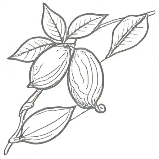 Almonds tattoo design idea