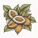 Almonds tattoo design idea