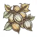 Almonds tattoo design idea