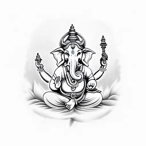 ganpati bappa tattoo design idea