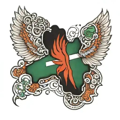 Nigeria Country  tattoo design idea