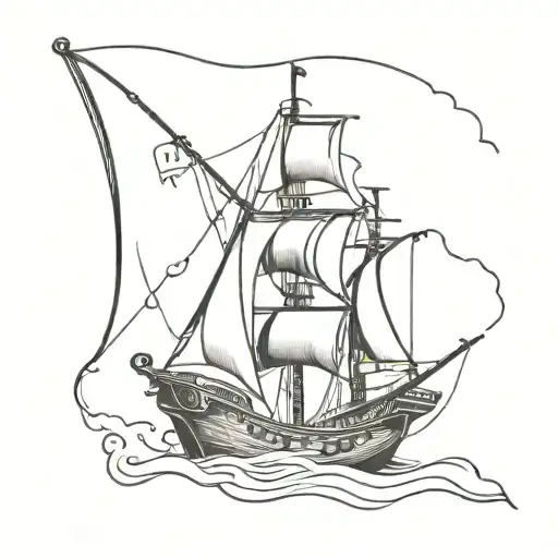 pirate flag tattoo design idea