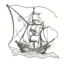 pirate flag tattoo design idea