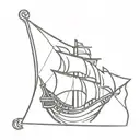 pirate flag tattoo design idea