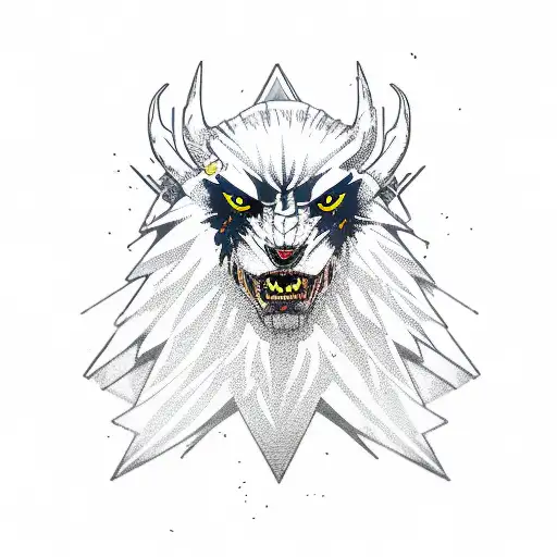 Witcher Schools with Witcher Signs tattoo design idea