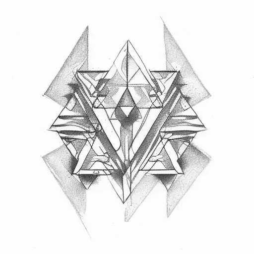 3 triangles  tattoo design idea