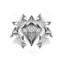 3 triangles  tattoo design idea