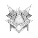 3 triangles  tattoo design idea