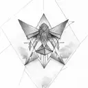 3 triangles  tattoo design idea