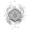 chaos lettering tattoo design idea