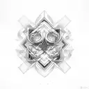 chaos lettering tattoo design idea